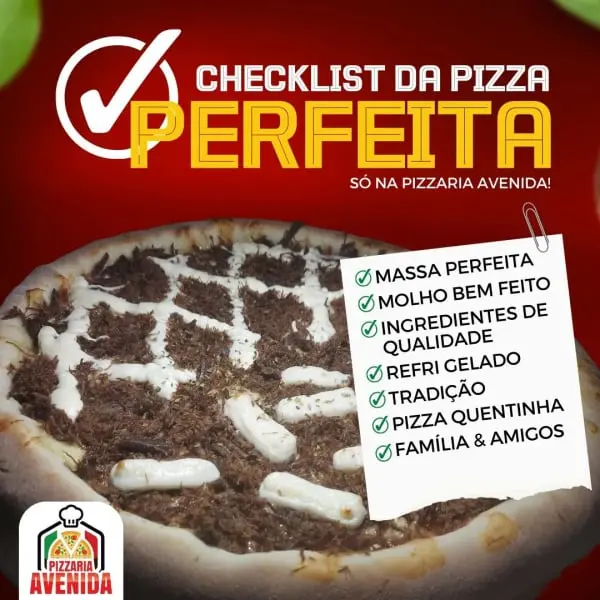 Pizzaria Avenida Pizza perfeita